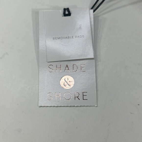 Shade And Shore Women's Size 34D Swim Top Bikini Criss Cross Straps Green New - Picture 3 of 13